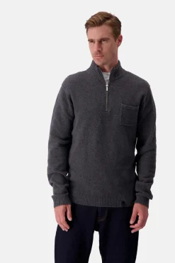 Colours & Sons Troyer Woolen Touch - Stone*Herren Pullover