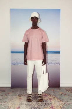 Colours & Sons T-Shirt Oil Dyed - Peach*Herren T-Shirts & Polos