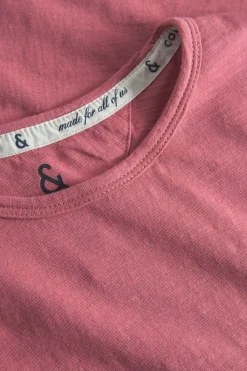Colours & Sons T-Shirt Slub - Mauve*Herren T-Shirts & Polos|T-Shirts & Polos