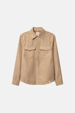 Colours & Sons Wildleder Shirt - Beige*Herren Hemden