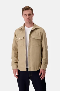 Colours & Sons Wildleder Shirt - Beige*Herren Hemden