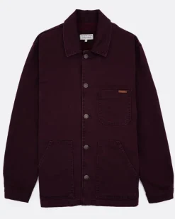 Colours & Sons Worker Jacket Coloured Denim - Port Wine*Herren Jacken