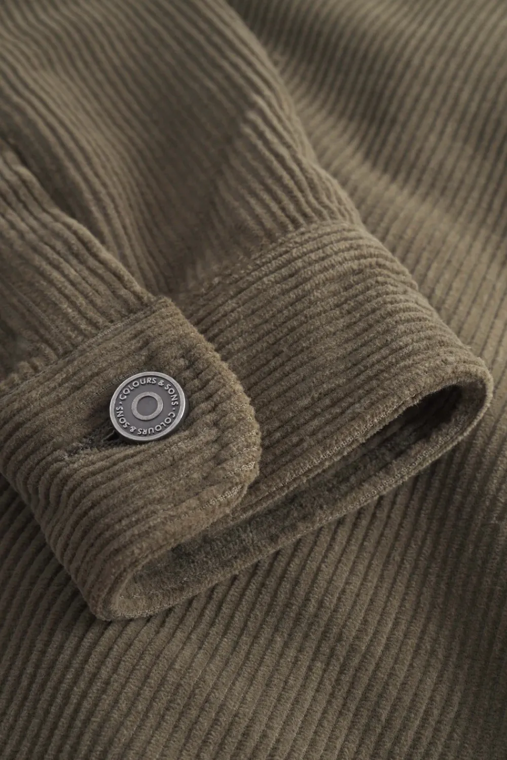 Colours & Sons Worker Jacket Cord - Olive*Herren Jacken