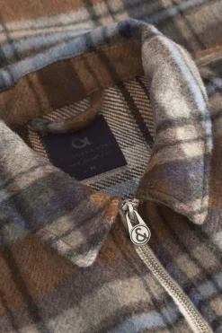 Colours & Sons Worker Jacket-Zipped - Tobacco Check*Herren Jacken