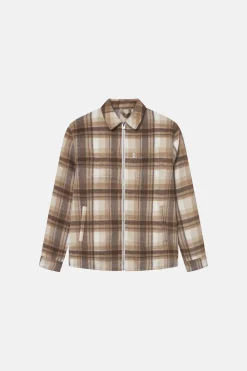 Colours & Sons Worker Jacket-Zipped - Tobacco Check*Herren Jacken