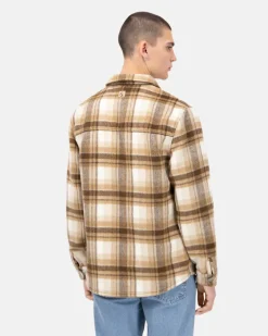 Colours & Sons Worker Jacket-Zipped - Tobacco Check*Herren Jacken
