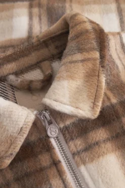 Colours & Sons Worker Jacket-Zipped - Tobacco Check*Herren Jacken