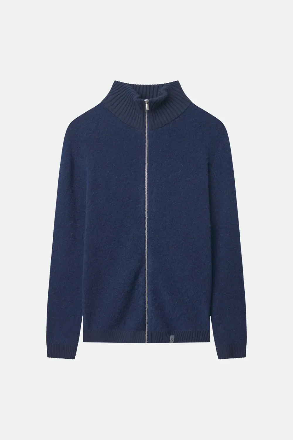 Colours & Sons Zip Strickjacke-Bouclé - Navy*Herren Pullover