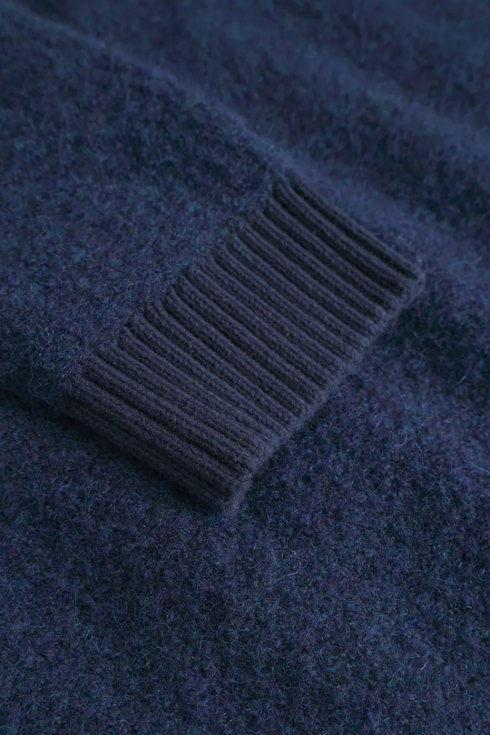 Colours & Sons Zip Strickjacke-Bouclé - Navy*Herren Pullover