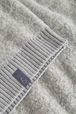 Colours & Sons Zip Strickjacke-Bouclé - Silver*Herren Pullover